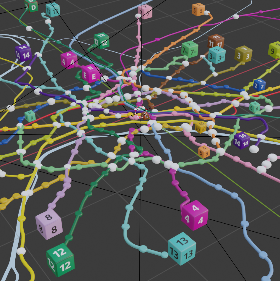 Représentation finale de l'objet 3D après avoir ajouté les détails ( couleur et texte ) que vous retrouverez en scannant la carte navigo