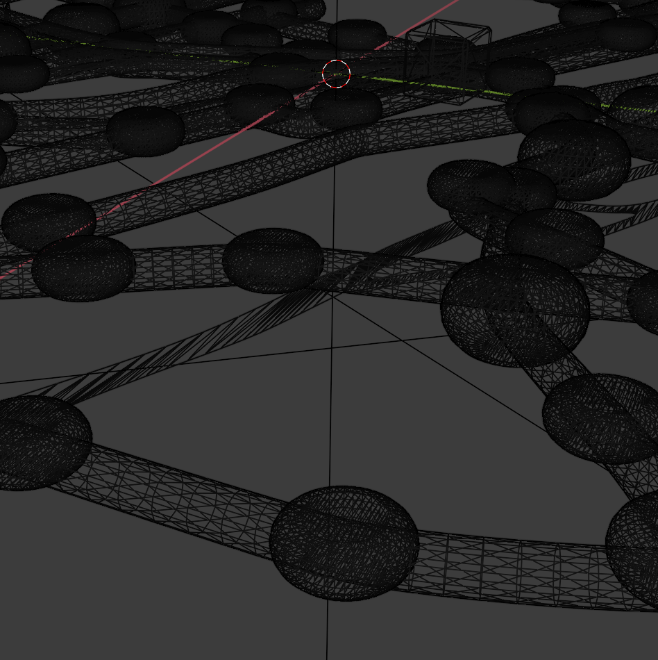 Représentation de la carte de métro en wireframe que vous retrouvez en 3D si vous scannez la carte navigo