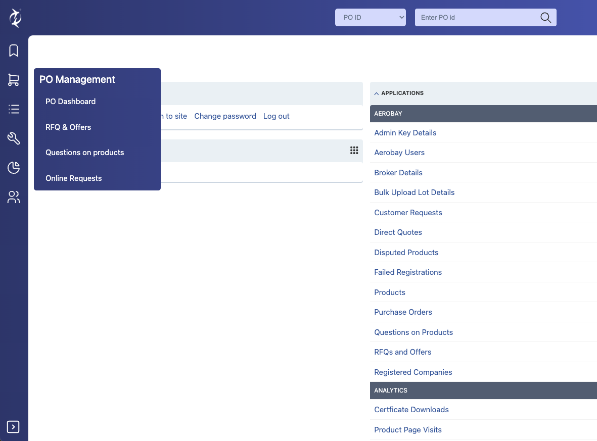 Image de l'intranet de Aerobay